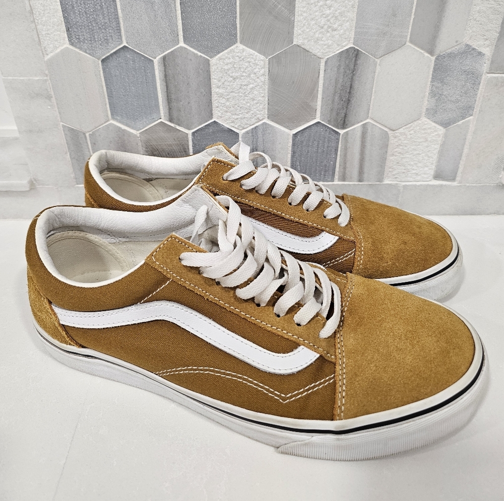 Vans Mustard Yellow Mens 9.5 Old Skool